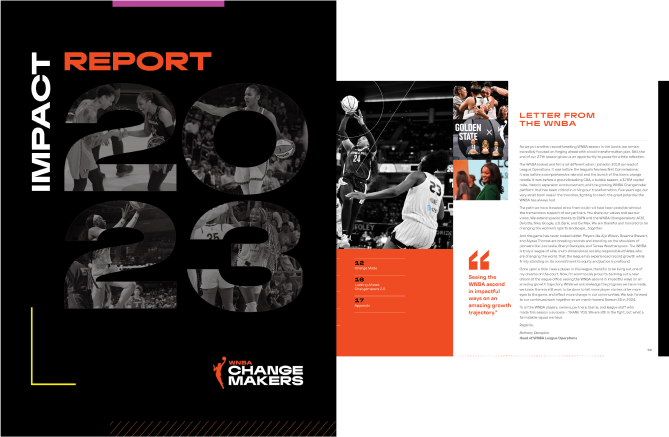 WNBA Change Makers Impact Report